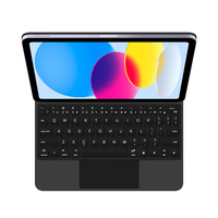 Clavier Magique Magnétique Fin avec Trackpad Multi-Tactile Rétroéclairé 7 Couleurs pour iPad A16 11e Génération 11 2025 iPad 10e Génération 10.9