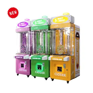 New Arrival Cash Coin Operated Chewing Gum Arcade Prize Vending Game Machine gamer