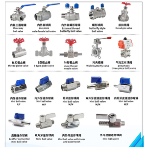 304 316 thép không gỉ mini bóng van 1/2 "NP BSP bóng van vít bóng van bspt nội bộ và bên ngoài chủ đề kết thúc - Product Image 6