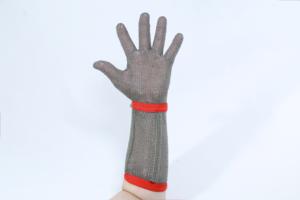 Guante de Protección de Seguridad de Cadena de Alambre de Acero Inoxidable 304 Resistente a Cortes de Alta Calidad para la Industria Cárnica - Product Image 3