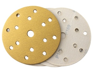 6 ''150mm sarı alüminyum oksit zımpara diski cırt cırt iç delik ile araba için Metal mobilya parlatma - Product Image 1