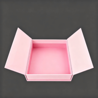 Boîte carrée à double porte magnétique gaufrée personnalisable en forme de livre UV Carton de luxe Emballage cadeau souvenir élégant et exquis