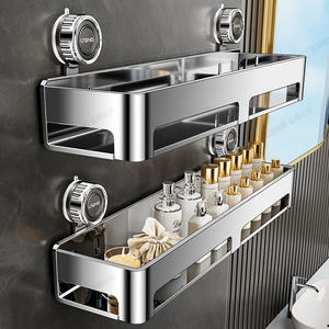 Estante de Baño de Acero Inoxidable con Ventosa, Rectangular, para Esquina, 7cm de Profundidad, Duradero, Sin Necesidad de Perforación - Product Image 2
