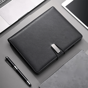 Organizador <span class=keywords><strong>de</strong></span> carpetas <span class=keywords><strong>de</strong></span> cartera <span class=keywords><strong>de</strong></span> cuero A5 con carga inalámbrica y soporte para teléfono y almohadilla - Product Image 6