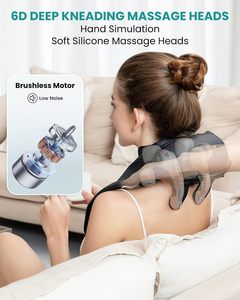 Almohada de Masaje Shiatsu Completa In the Trend CE, Negra, con Control de Tiempo, para Masaje de Cuello, Hombros y Espalda - 1 Año de Garantía - Product Image 3