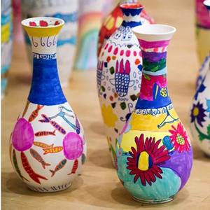 2024 Grande Successo di Vendite Vaso Piccolo in <span class=keywords><strong>Ceramica</strong></span> Grezza Bianca Fai da Te per Pittura a Mano per Asilo e Famiglia - Product Image 4