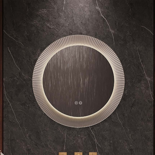Modern Smart Touch Screen LED Anti-Fog Wall-Mounted Bathroom Makeup Glass Mirror IP44 Rated Mirror for Villas