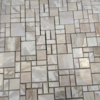 Hot Sale Qualität Wand dekoration Natürliche weiße Onyx Mosaik fliesen Wand-und Bodenfliesen Wandmosaik Bodenfliesen