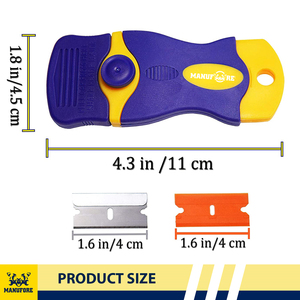 Kính Làm Sạch Scraper Tool <span class=keywords><strong>Mini</strong></span> Cửa Sổ Scraper Hộ Gia Đình Hoom Làm Sạch Dao Cạo Blade Scraper - Product Image 4
