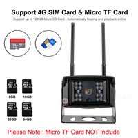 Mini caméra IP étanche pour l'extérieur avec carte SIM 4G Boîtier métallique Type de moniteur de sauvegarde sans fil pour la sécurité des camions Protection contre les explosions