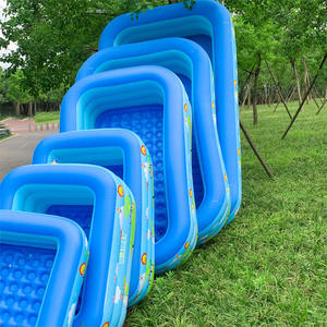 大人と子供のための大型プラスチック製折りたたみ式PVCインフレータブルスイミングプール（庭、屋内、屋外用） - Product Image 3