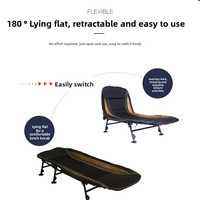 Lit de camping pliable pour la randonnée, la pêche, le camping en plein air, imperméable, réglable, pour les activités intérieures et extérieures