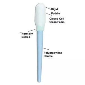 Industrial Disposable Cleaning Swabs Closed Cell Polyurethane Foam Keyboard Swab