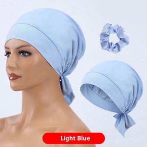 Satin Women's Islamic Hijab Under Scarf <b>Hat</b> Undercap with Elastic Closure <b>Floppy</b> Brim Silk Screen Printed Promotion Gift - Product Image 2