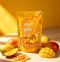 Sachet alimentaire refermable en papier kraft imprimé sur mesure avec fenêtre pour noix, bonbons et fruits secs