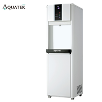 Distributeur d'eau électrique automatique en acier inoxydable AQ-1523T 110-240V avec interrupteur de sécurité, écran tactile LCD noir/argent, 910W