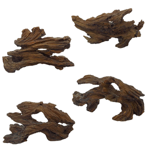 Decorazione per Acquario in Plastica Ecologica, Tronco Decorativo, Grotta Nascondiglio per <span class=keywords><strong>Pesci</strong></span>, Volume 1L, Ornamento per Acquario d'Acqua Dolce per Betta - Product Image 1