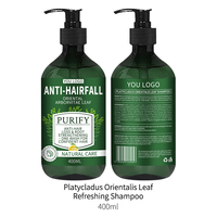 Sampo Anti Rambut Rontok Minyak Rosemary Herbal Alami Minyak Tea Tree Pengontrol Minyak Penguat Rambut untuk Pria dan Wanita 400ml OEM