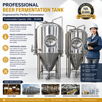Fermenteur conique pour brassage à domicile en acier inoxydable 200L 500L 1000L 1Bbl 3Bbl 5Bbl 7Bbl