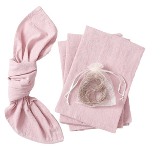 Serviettes <span class=keywords><strong>de</strong></span> <span class=keywords><strong>table</strong></span> en coton lavé <span class=keywords><strong>de</strong></span> luxe, faites à la main, personnalisables, modernes, carrées, imprimées, décoration <span class=keywords><strong>de</strong></span> mariage, nappe, usage domestique - Product Image 5