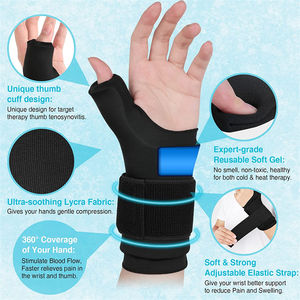 Productos más vendidos 2024 Terapia de frío y caliente reutilizable Pulgar Muñeca Gel Paquete frío para lesiones, artritis, tendinitis - Product Image 2