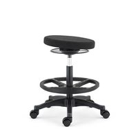 Chaise de bureau ergonomique moderne en métal, tabouret de bureau pivotant, hauteur réglable, option confortable pour le travail debout, salon, chambre, hôtel