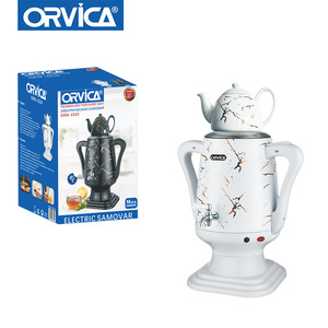 Samovar turc ORVICA pour thé, style classique antique, 4L, ensemble de samovar russe, bouilloire à thé turque ORM-3310 - Product Image 1