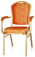 Chaises d'hôtel en alliage d'aluminium de haute qualité Fauteuils pour salle à manger Bureau Réunions Formation Banquets Mariages VIP