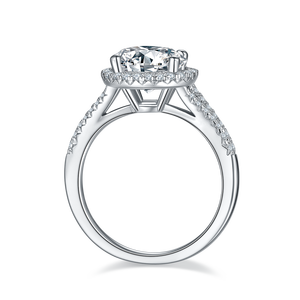 Chica precio al por mayor anillos vintage de plata esterlina anillos de promesa para las mujeres anillo de moissanita de diamante - Product Image 3