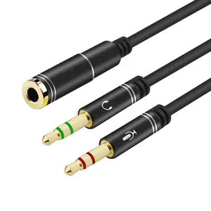 1m 3.5mm Jack Smartphone Headphone Splitter cable 1 Female to 2 Male Stereo Audio Y Splitter Cable