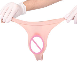 FAAK Silikon Realistische <span class=keywords><strong>Vagina</strong></span> Höschen Einführ bare Riemen Pussy Transgender Höschen für Homosexuell Paar Cross dressing Rollenspiel - Product Image 5