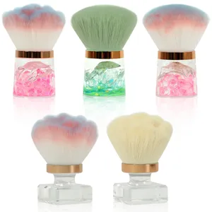 Brosse à poussière pour ongles, manche en plastique, pour enlever la poudre, brosse de nettoyage douce pour manucure, accessoires pour ongles en gel, outil. - Product Image 1