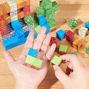 Bloques de construcción magnéticos, imán de bloques del mundo, juguete de juguete para construir, plástico magnético personalizado, juego de regalo de Navidad Minecraftly - Product Image 4