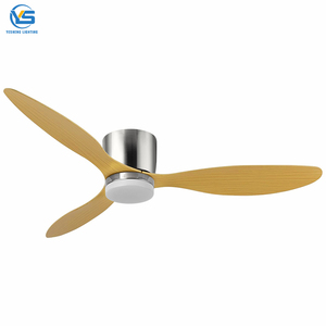 C097 Ventilateur de plafond moderne à led avec lumière et télécommande Ventilateur de plafond de 42 et 52 pouces Lampe ABS Ventilateur de plafond à 3 pales et lumière pour le salon - Product Image 2