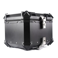 Top case de moto en alliage d'aluminium 55L pour motos, coffre universel à dégagement rapide, valise de moto, boîtes arrière de moto