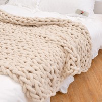 Couverture polaire en chenille unie anti-boulochage, confortable et portable, toutes saisons, vente directe fabricant