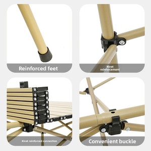 Foldable <b>Outdoor</b> Roll <b>Table</b> Camping Picnic Barbecue Carbon Steel <b>Table</b> Carbon Steel Roll <b>Table</b> Foldable Design Compact for E - Product Image 5