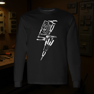Camiseta de manga larga con diseño de herramienta de electricista - Product Image 3
