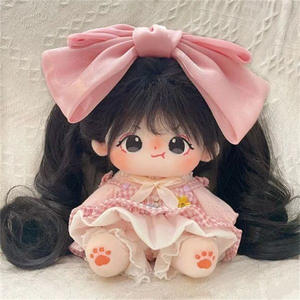 20cm muñeca pelucas Cola de Caballo <span class=keywords><strong>Anime</strong></span> muñeca Linda pequeña Tigre boca Clip agarre Clip estilo Cola de Caballo bebé - Product Image 1