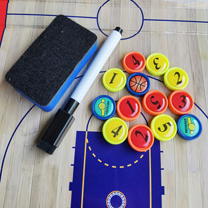 <span class=keywords><strong>Tableau</strong></span> d'entraînement de football Kangsong KSE-007C Deluxe Coaches Equipment, fermeture éclair, 24 aimants, marqueur effaçable à sec magnétique - Product Image 5