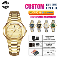 Montre Poedagar 613, montre de marque décontractée et tendance, cadran carré, acier inoxydable, calendrier, lumineuse, étanche, montre de luxe pour homme