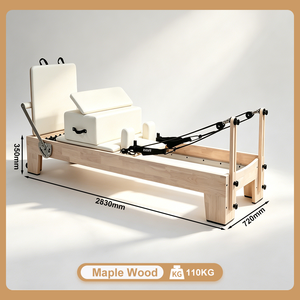 YA ZU Reformer de Pilates Profesional con Elevadores de Cuerda Ajustables, Cama de Yoga para Ejercicios de Core con Ángulo de Resistencia Personalizado - Product Image 2