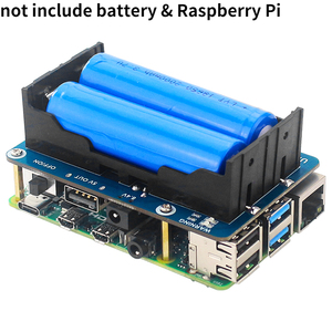 Uninterruptible Power Supply UPS HAT Stable 5V Power Output + US <b>EU</b> Charger for Raspberry Pi 4 Model B/3B+/3B - Product Image 5