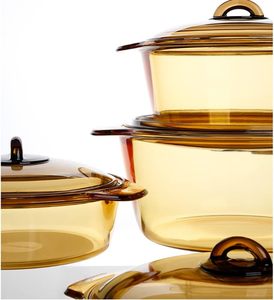 Casserole en verre de 2,5 L avec deux poignées pour la cuisson au four, accessoires de cuisine, marmite à soupe, ustensile de cuisson, en stock fabricant - Product Image 4