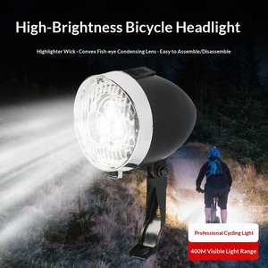 <span class=keywords><strong>Phare</strong></span> avant de vélo VTT à piles, style rétro, pour longues distances, équipement de cyclisme - Product Image 3