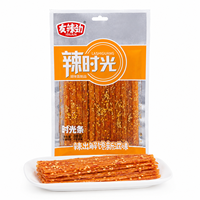 Bâtonnets de collation chinois épicés Youlajin classiques faits à la main, de haute qualité, semi-mous, en céréales, 80g, sachet personnalisable
