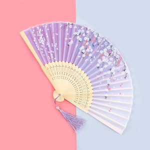 Cá Nhân Gấp Tay Người Hâm Mộ Cho Đám Cưới Nhỏ Nhỏ Trung Quốc Tay <span class=keywords><strong>Fan</strong></span> Tùy Chỉnh In Logo 33Cm Giấy Gỗ Tùy Chỉnh Tay Người Hâm Mộ - Product Image 3