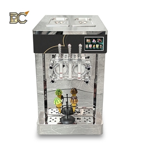 Machine à glace molle de table 480Pcs/H, 3 saveurs, machine commerciale à glace molle avec pompe à air pour yaourt glacé et préparation de coupes d'açaï - Product Image 1