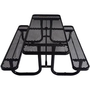 Outdoor Park Patio Furniture Metal <b>Dining</b> Picnic <b>Table</b> Thermoplastic Steel Restaurant Picnic <b>Table</b> and Chair Set HPIC35 Picnic O - Product Image 5