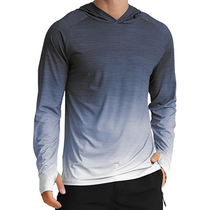 OEM Sublimación Malla Faceshield Manga larga UPF 50 + Tallas grandes Secado rápido Protección UV Hombres Camisa de pesca - Product Image 4